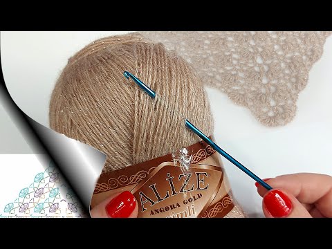 Видео: 👌😎ШАЛЬ КРЮЧКОМ ЗА 1 ВЕЧЕР! 💯%Подруги попросят схему! (вязание крючком для начинающих) /Crochet shawl