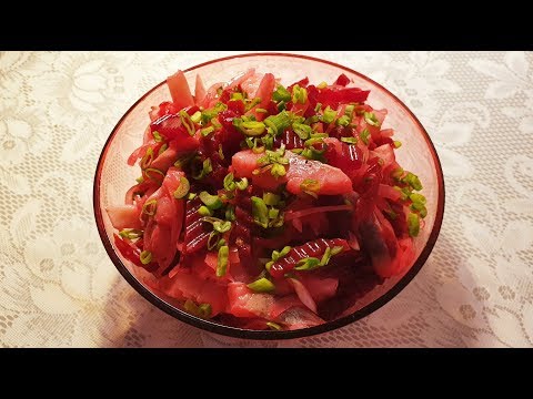 Видео: Салат Селедка с Луком и Свеклой и с вкусной заправкой!!!!