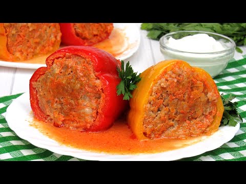 Видео: Вкуснейший Фаршированный перец ☆ Простой рецепт Как приготовить фаршированные перцы в кастрюле