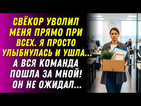 Видео: Тесть-миллиардер уволил меня прямо в зале заседаний… со мной ушла вся команда...