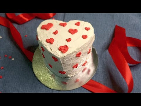 Видео: Торт Красый бархат💝. Бенто-торт на день❤ влюблённых ❤или сладкая 💌валентинка 💝