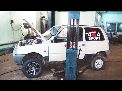 Видео: Устанавливаем на полноприводную Оку 4х4 большие колёса. + 50 к проходимости!