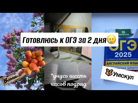 Видео: Готовлюсь к ОГЭ за 2 дня📖/ Последние дни учёбы🌸/подготовка с Умскул