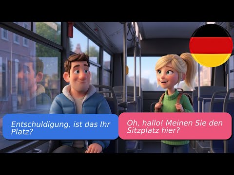 Видео: 5 простых диалогов на немецком языке A1 A2 В автобусе