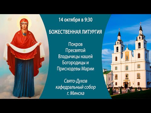 Видео: 14.10.2024. Прямая трансляция Божественной литургии из Свято-Духова кафедрального собора г. Минска.