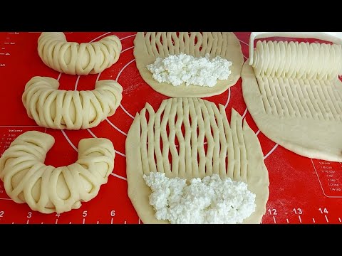 Видео: Булочки с творожной начинкой! Пышные и румяные! / Buns with cottage cheese!