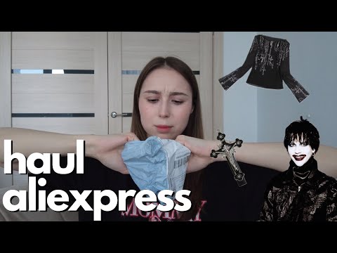 Видео: ALIEXPRESS UNPACKING GOTH AESTHETIC | Большая распаковка: кресты, платье, блузки