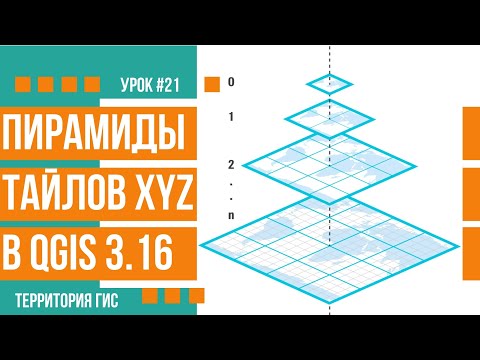Видео: Генерация пирамиды тайлов в QGIS