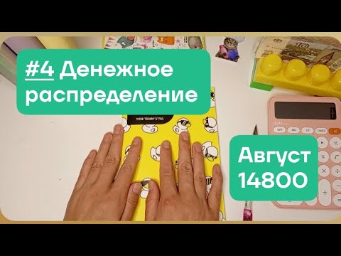 Видео: #4 Система денежных конвертов. Август 14800