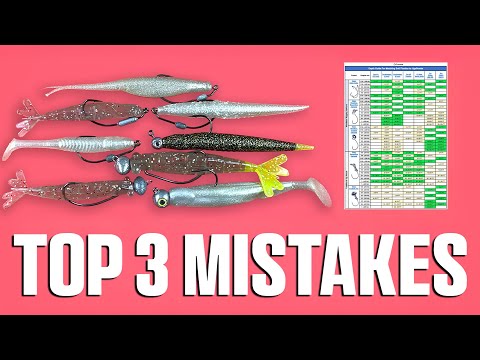 Видео: Три главные ошибки рыболовов при использовании мягких пластиковых снастей (со шпаргалкой в ​​форм...