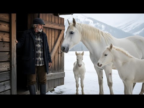 Видео: БЕДНЫЙ фермер впустил в сарай ОГРОМНУЮ ЛОШАДЬ и её жеребят… а потом произошло нечто НЕВЕРОЯТНОЕ