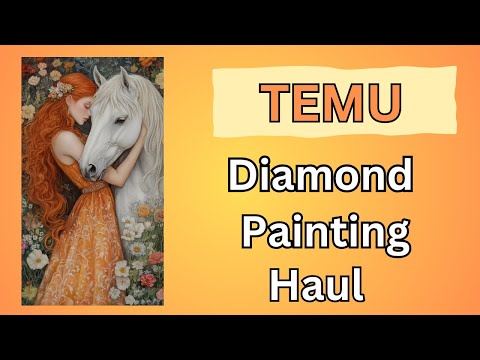 Видео: Алмазная вышивка TEMU - Распаковка - Алмазное искусство - Бюджетные поделки