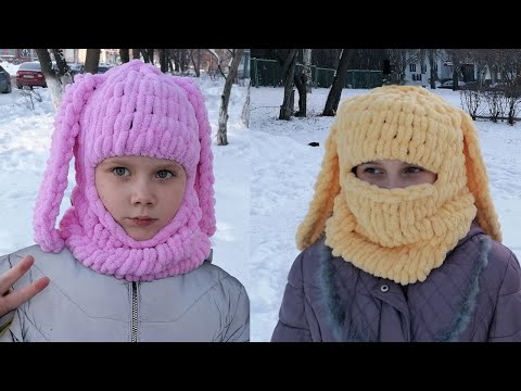 Видео: 💥Балаклава с ушками из плюшевой пряжи 👉 Мега-Хит из Тик-Тока и Инстаграм ❗