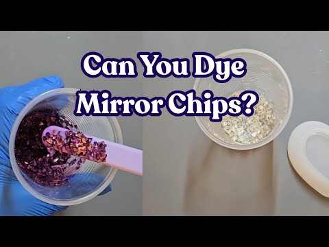 Видео: Можно ли покрасить осколки зеркала в смолу? (Время экспериментов!)