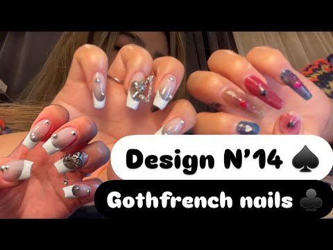 Видео: French nail design with gothic style ♠️ Builder gel ашиглан смарт хумсны дүүргэлт хийх 🎀