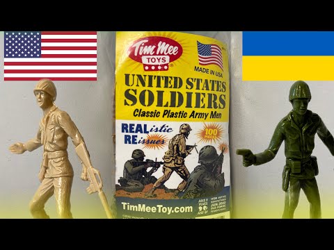 Видео: Огляд  ОРИГІНАЛЬНИХ солдатиків з США TimMee Toys United States Soldiers Classic Plastic Army Men!