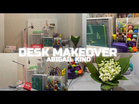 Видео: DESK MAKEOVER| УБОРКА+ОРГАНИЗАЦИЯ| |ABIGAIL KIND|