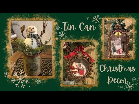 Видео: Рождественский декор из консервных банок