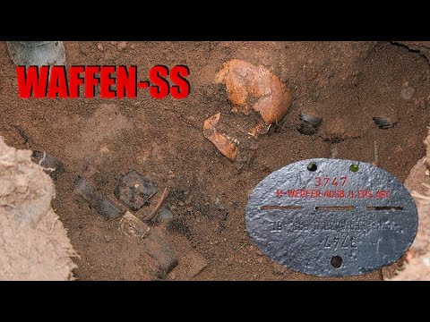 Видео: НАШЛИ НЕМЕЦКОГО СОЛДАТА WAFFEN-SS !!!