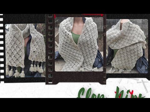 Видео: МК.Красивый шарф крючком