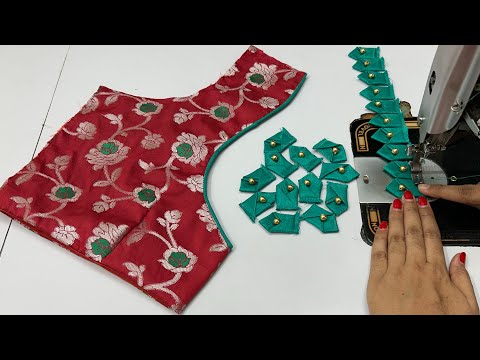 Видео: Последний дизайн блузки с вырезом сзади || Модели блузок || Раскрой и пошив дизайна блузки с выре...