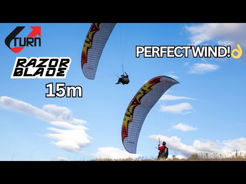 Видео: Как Razorblade 15m справляется с сильным ветром — Фантастический день паракайта!