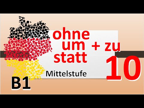 Видео: A2/B1/B2  Um zu / Ohne zu / Statt zu в немецком. Инфинитив + цу . #учитьнемецкий #deutschlernen