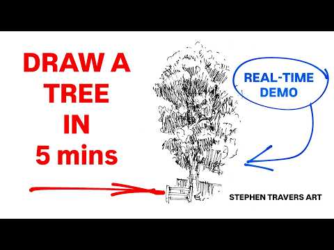 Видео: Задание «Нарисуй дерево всего за 5 минут»!