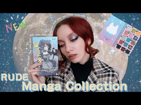 Видео: RUDE Cosmetic Manga Collection | Cat Girl Chronicles 😻 Сравнение всех палеток ‼️🔥