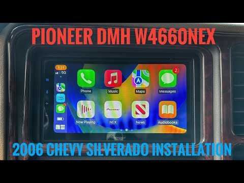 Видео: Установка Pioneer DMH W4660NEX Double Din | Распаковка на Chevrolet Silverado LBZ Duramax 2006 го...