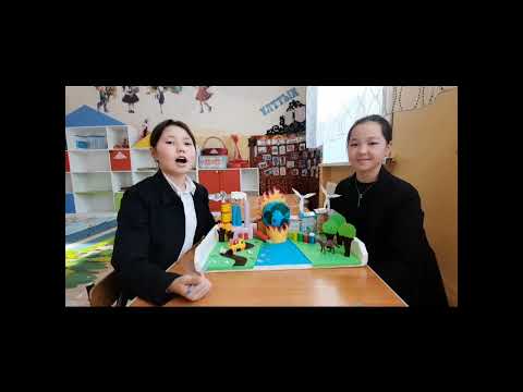 Видео: "Proeco" жобасы бойынша "Табиғатты аялайық" экологиялық макеті