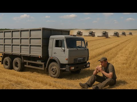Видео: 14 дней живу в КАМАЗЕ... 🔥 ПОЖАР НА УБОРКЕ 🌾 УРОЖАЯ 2025... Дальнобой