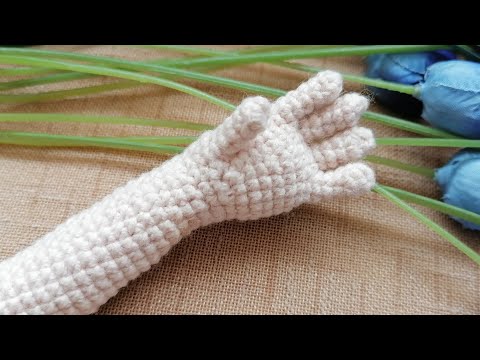 Видео: 2)- рецепт пальчиков амигуруми на левую руку (часть 1)
