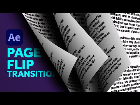 Видео: Переход «Перелистывание страниц» в After Effects | Учебное пособие