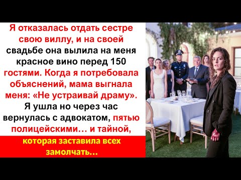 Видео: Сестра унизила меня на свадьбе но через час я вернулась с полицией и адвокатом…