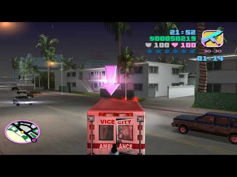 Видео: Прохождение ГТА Vice City  2 доп миссия PCL   600 + медик на Вайс Поинт