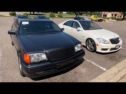 Видео: Гараж 90-х Редкий 140 S600 Мерседес AMG // S65 biturbo W221 AMG