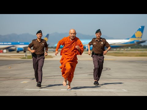 Видео: Монах выбежал на взлётную полосу, преграждая путь готовящемуся к взлёту самолёту правда заставляет