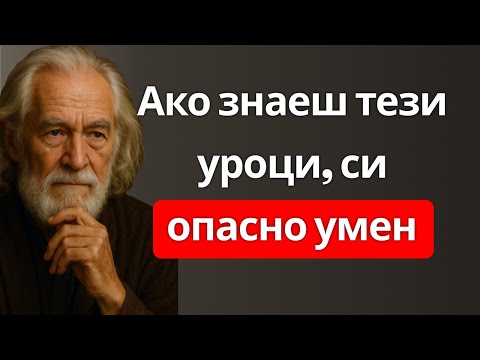 Видео: 8 безмилостни урока, които те правят опасно умен | СТОИЦИЗЪМ