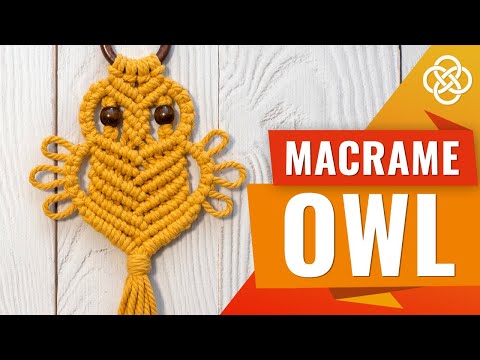 Видео: Как сделать сову в технике макраме | DIY | Урок макраме