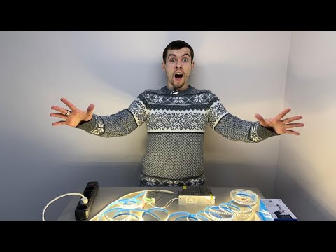 Видео: Как подключить LED ленту к диммеру и блоку питания. Как правильно спаять два отрезка ленты.