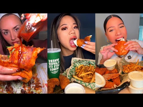 Видео: Подборка TIKTOK Mukbang | Taco Bell, Wingstop, Wendy's, Burger King, CAVA и другие!