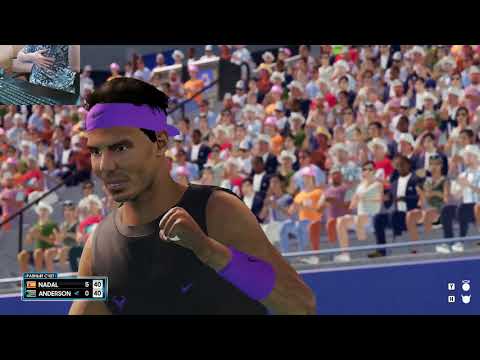 Видео: AO TENNIS 2. В одну калитку на ГрандСлэме. Nadal vs Anderson. Difficulty GRAND SLAM