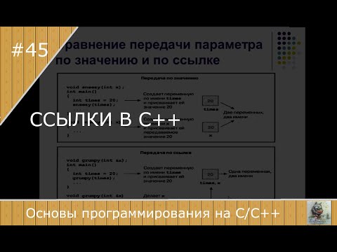 Видео: Ссылки  в С++