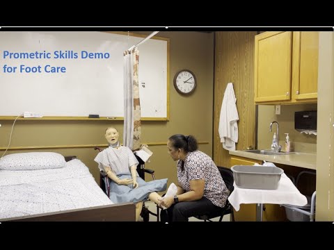 Видео: Демонстрация навыков Texas Prometric по уходу за ногами