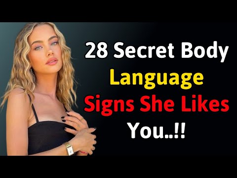 Видео: 28 секретных признаков языка тела, которые показывают, что вы ей нравитесь | Психология женской п...