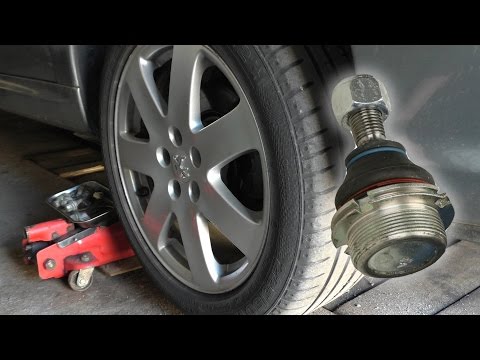 Видео: Замена шаровой опоры Peugeot 607