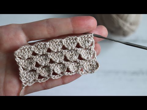 Видео: ПРОСТОЙ узор крючком. Мастер-класс.