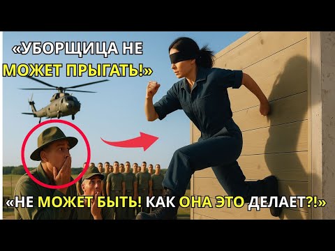 Видео: Полоса препятствий остановила 228 новобранцев — а потом уборщица перелетела её с завязанными глазами