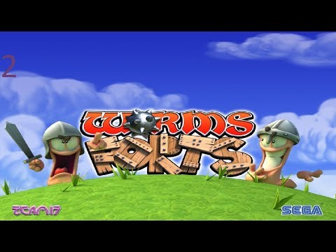 Видео: Прохождение игры Worms Forts: Under Siege Часть 2: (Учебная игра) Основание Рима